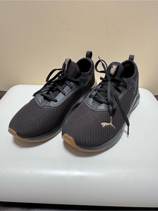 Puma Shoes - Puma Starla Black Knit Sneakers with Bronze/Gold/Rose Gold Accents- sz 8.5